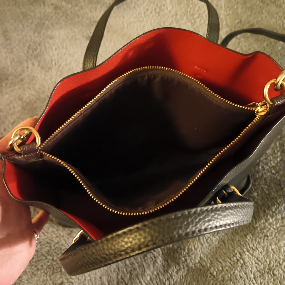 Coach Black Leather Mollie 25 Tote - Picture 13 of 14